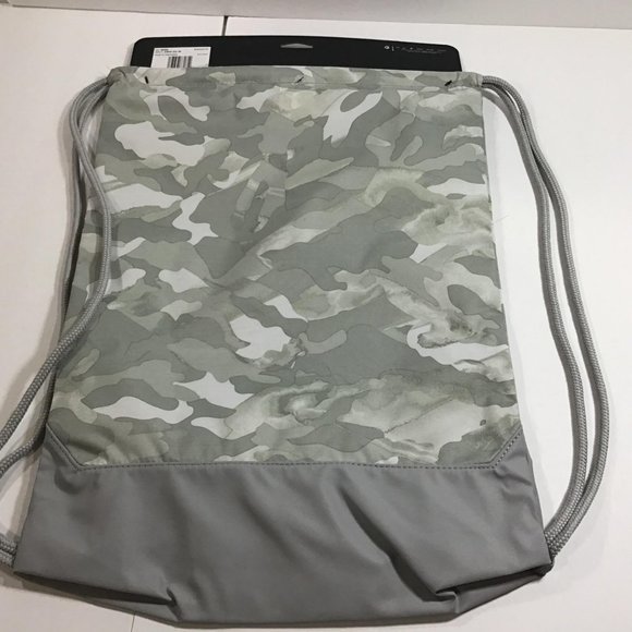 Nike Drawstring Gray Camouflage Brasilia Gymsack - Picture 2 of 5